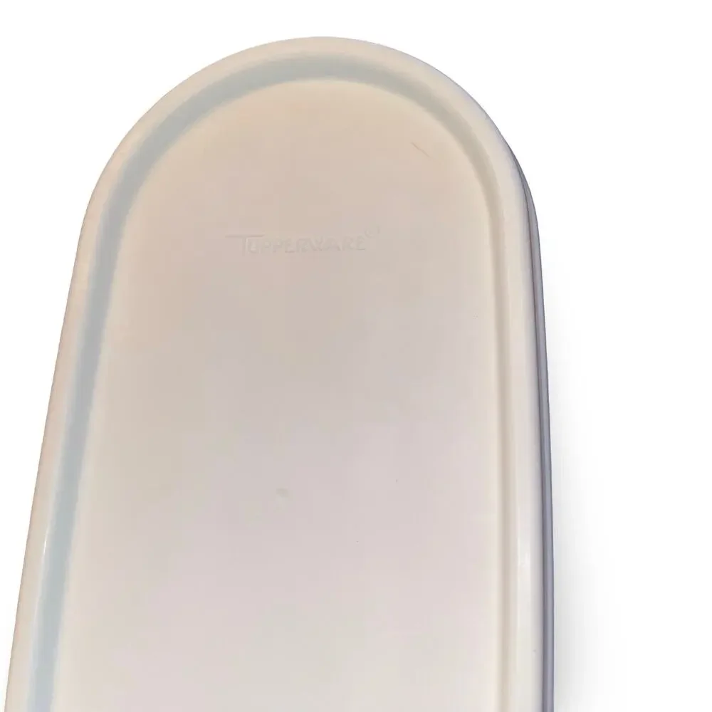 Tupperware 1616 Replacement Lid Seal White Modular Mates Oval Container USA VTG